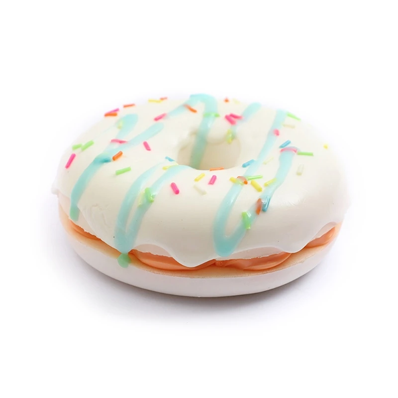 

Double Jam Circle Bread Squishy Toy Squeeze Squishi Toy Slow Rising Stress Relief Toys For Children