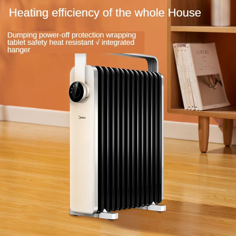 

2200W Midea oil heater home energy-saving electricity-saving heater grill fireplace oil tincture tincture quick heat heater