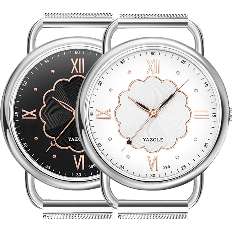 

YAZOLE Fashion Casual Top Brand Women's Watches Leather Band Luxury Quartz Wristwatches Watch