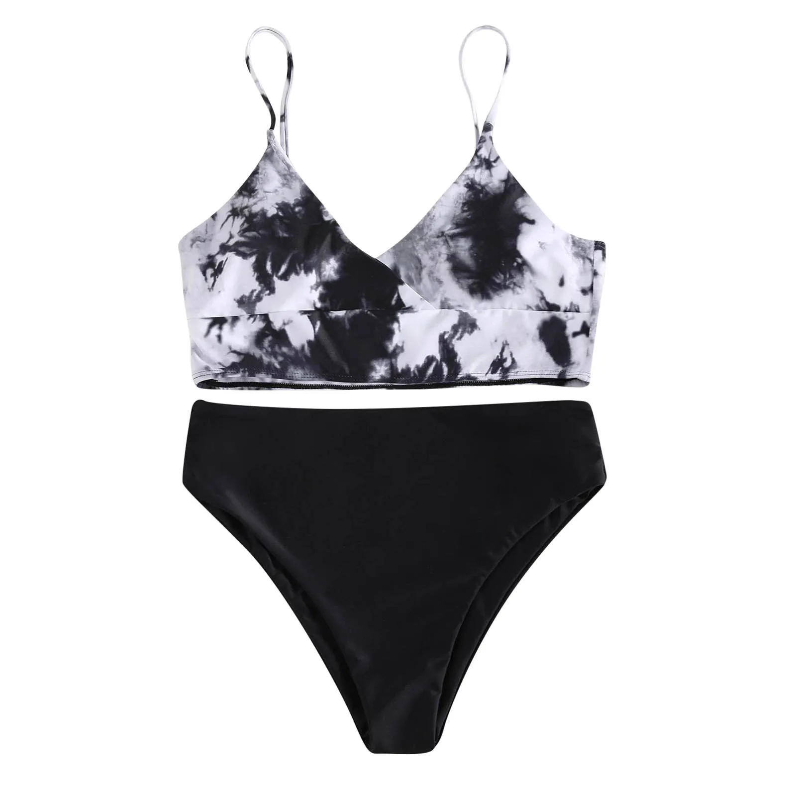 

Sexy Swimwear 2021 Bikinis Black Swimming Suit For Women Bikini Bandage Two-piece Swimsuit Beachwear Bathing Large Size baador