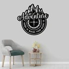 Приключения Настенная Наклейка надпись горы ветер Роза путешествия компас виниловые наклейки на окна спальня гостиная домашний декор искусство