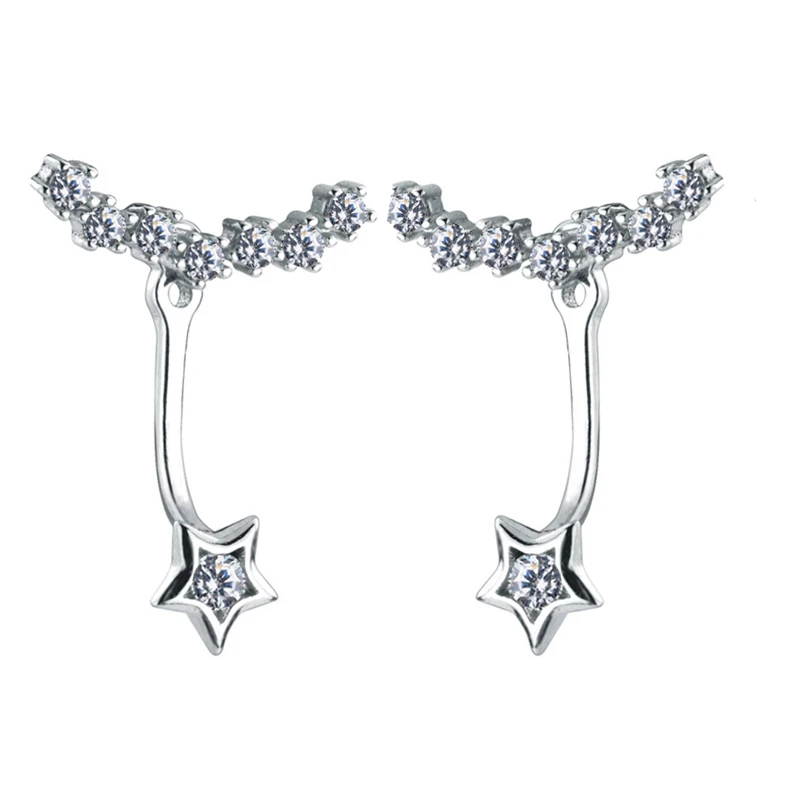 Женские серьги серебристого цвета Trusta серьги-гвоздики из стерлингового серебра