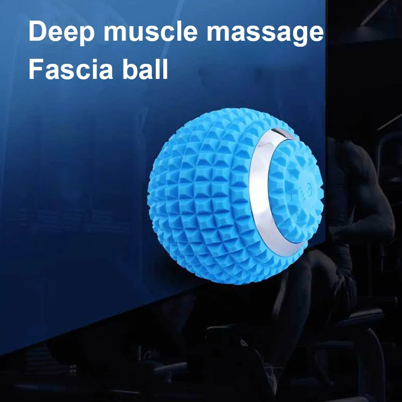 

Шарик для массажа ног, четыре уровня вибрации, силиконовый Электрический мяч для йоги, глубоких мышц, фитнеса