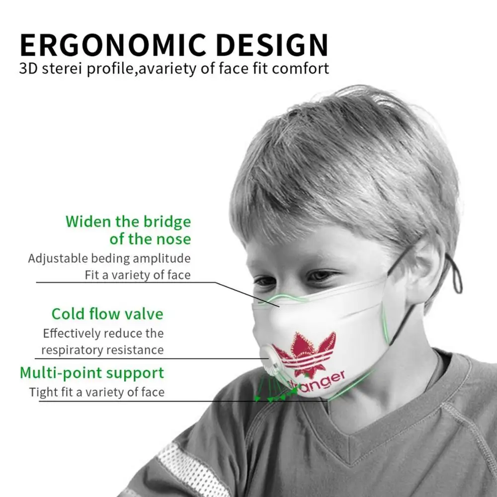 Детская мужская женская маска для лица с логотипом очень странные дела