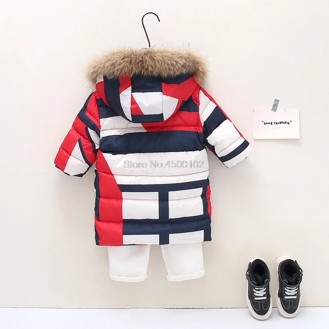 2019 зимнее пуховое пальто на утином пуху для мальчиков и девочек детские теплые