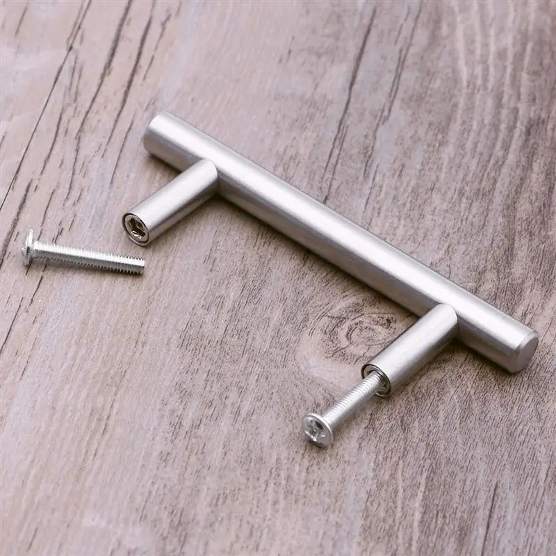 

25PCS Furniture Cabinet Plastic Handle Cabinet Door Handle Durable Handle with 50pcs Screws(18.9*1.2*3cm)