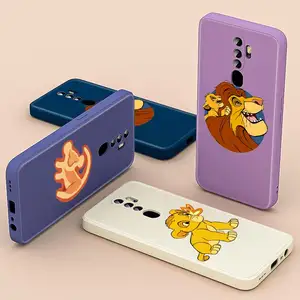 cute lion king simba for oppo a93s a74 a94 5g ax5 a31 find x3 x2 lite neo f17 f11 pro f7 f5 liquid silicone phone case free global shipping