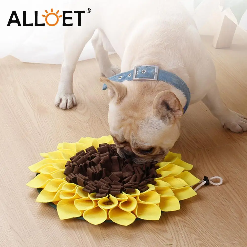 

Коврик для дрессировки домашних питомцев, антиудушное одеяло для медленного кормления собак, подсолнухов