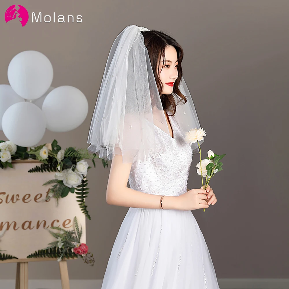 Новинка 2020 фотофата с расчёской Molans двойная гребнем 0 5 метра короткая белая