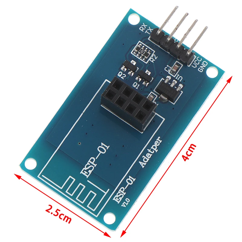 

1pc Hot New ESP8266 Serial Wi-Fi Wireless3.3V 5V Compatible Module ESP-01 Adapter Module Tool Parts Dropshipping