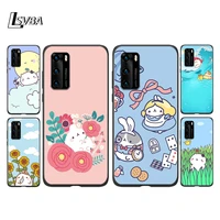 silicone cover cute cartoons for huawei p 40 pro plus 30 20 10 9 8 lite mini 5g 4g pro 2017 2019 phone case