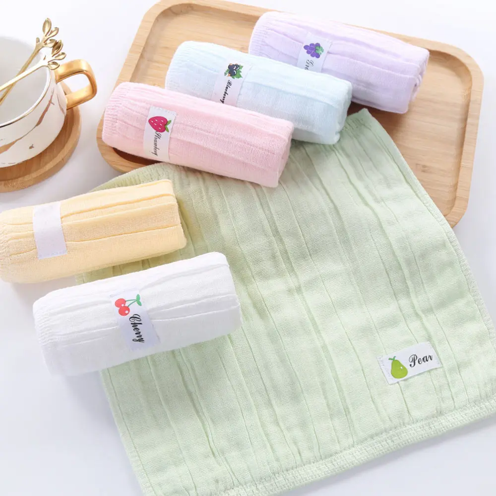 

4Pcs Creative Kids Wipe Cloth Multi-function Washable Saliva Towel Random Color