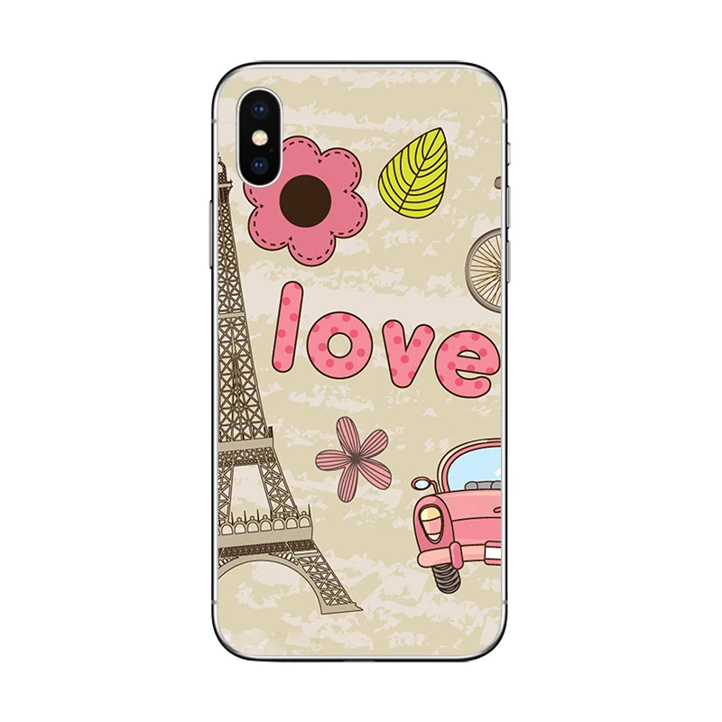 Чехол для телефона cicibers Love Paris с Эйфелевой башней мягкий силиконовый чехол из ТПУ