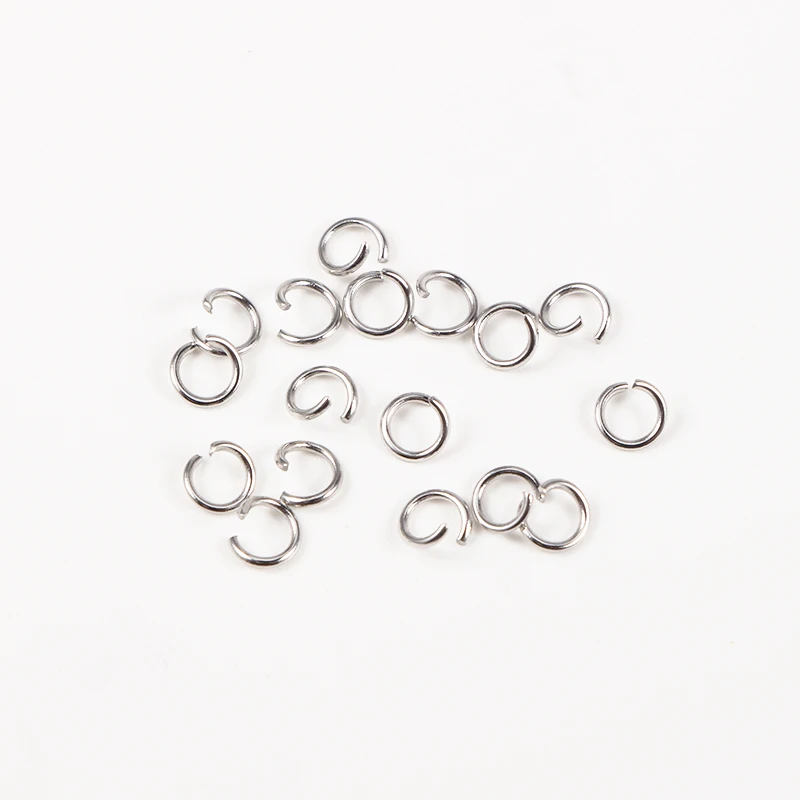 

Plating Jump Rings Stainless Steel 0.8*4mm Opening Ring Jewelry Findings Connector Split Rings 100pcs/lot