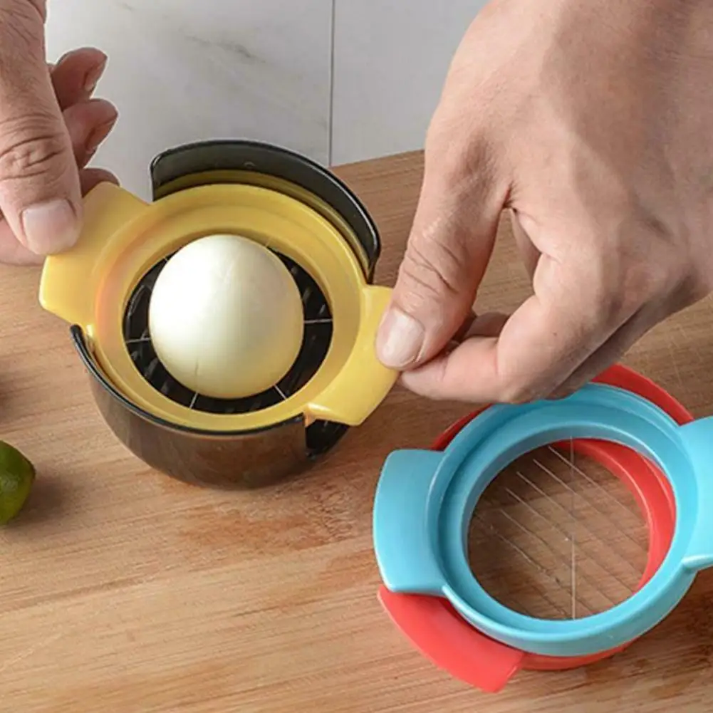 

3in1 Plastic Egg Cutter Egg Slicer Multi-Functional Household Kitchen Tools Gadgets Kitchen Egg Slicer Egg Accessories Q5N1