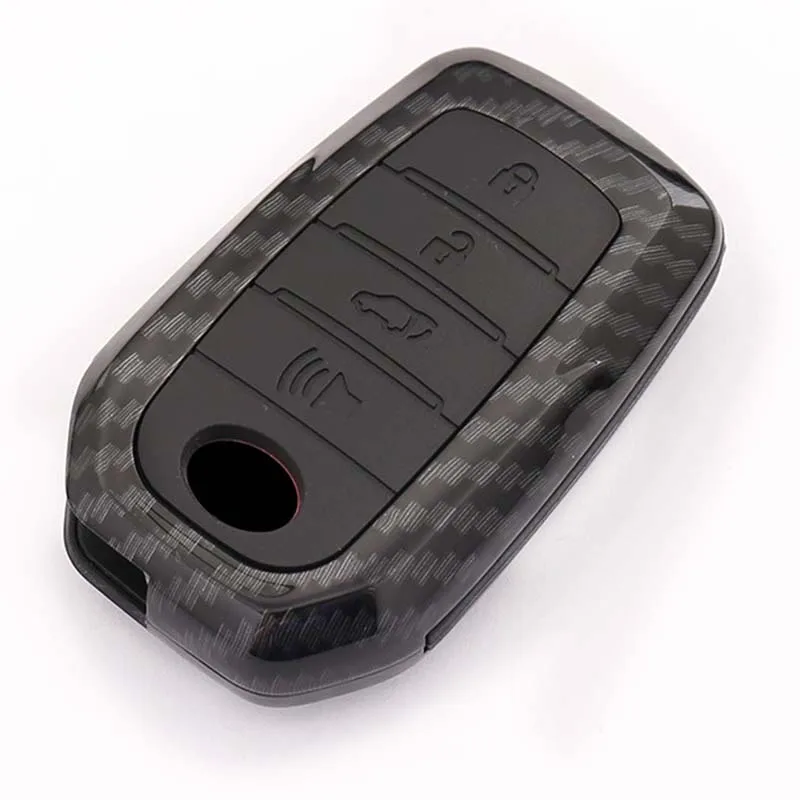 Силиконовый чехол keyforb из углеродного волокна для Toyota Miral Fortuner Rav4 Highlander Crown 4