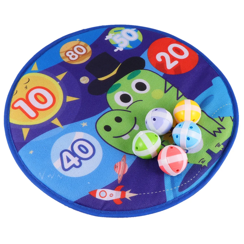 1 набор Интересный круглый тканевый Набор для Дротика игрушечный стрельбы липкая