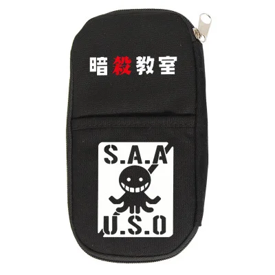 Холщовый чехол для карандашей на молнии с изображением классной комнаты убийц