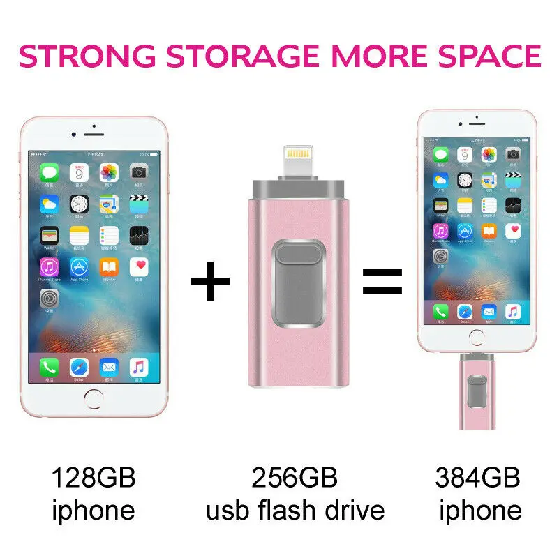 Лучший USB флеш-накопитель для iPhone/Android смартфонов 256 ГБ флеш-накопитель 128 Гб OTG флеш-накопитель металлическая карта памяти 512 ГБ cle usb Flash 3,0
