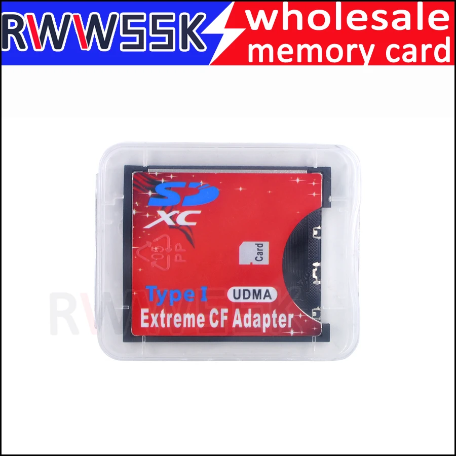 Совершенно новый SD SDHC SDXC карта к CF Compact Flash Type I адаптер до 256 ГБ|Адаптеры карт