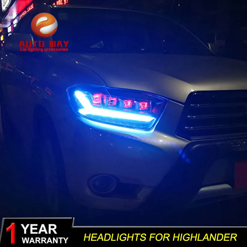 Чехол для фары Toyota Highlander 2009 2010 2011 LED DRL дневные ходовые огни | Автомобили и