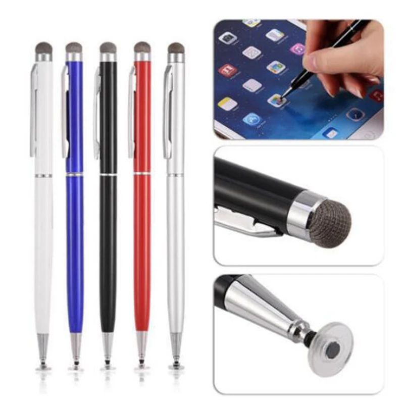 2in1 Capacitive Pen Touch Screen Drawing with Conductive Sucker Microfiber Head for Tablet PC Smart Phone | Компьютеры и офис