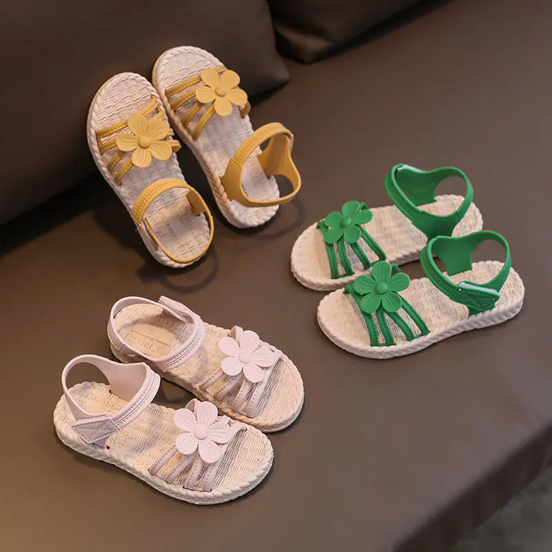 

Girls Sandals Summer New Children's Fashion Soft Bottom Princess Shoes Little Girl Baby Shoes Wild Style kids shoes for girl