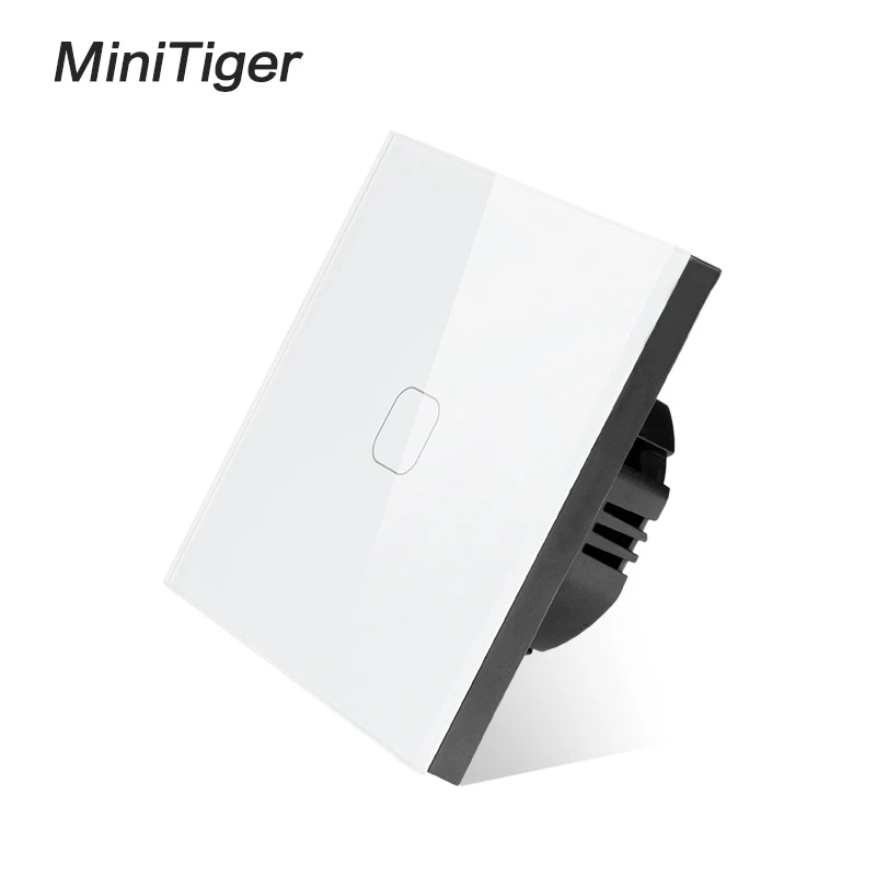 Minitiger четыре цвета кристальная стеклянная панель сенсорный выключатель стандарт