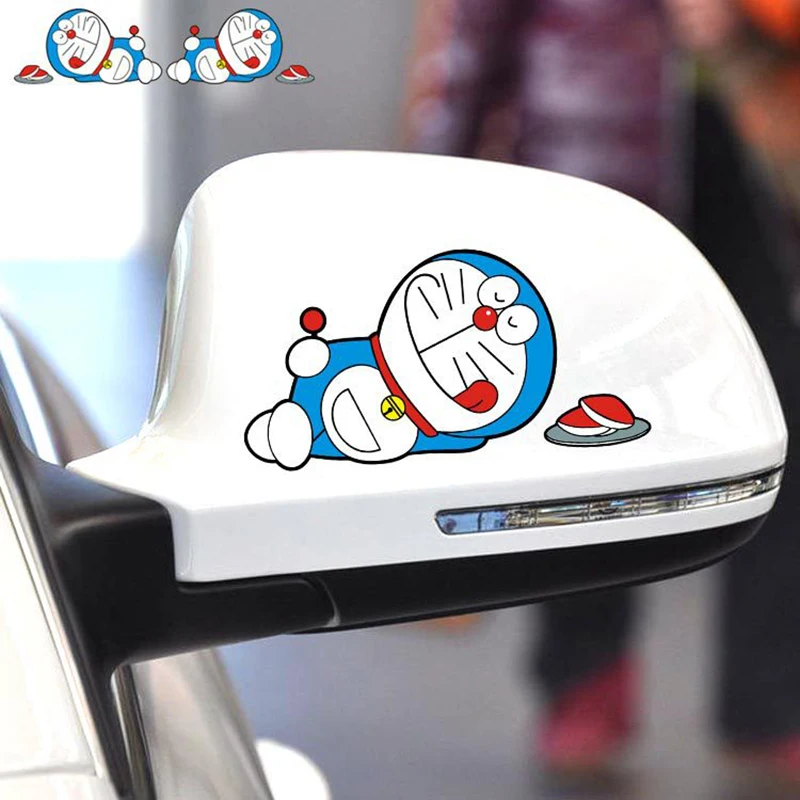Pelly Piggy 2 шт./лот милая наклейка Doraemon Sleep on a Tam tam декоративная на заднее зеркало