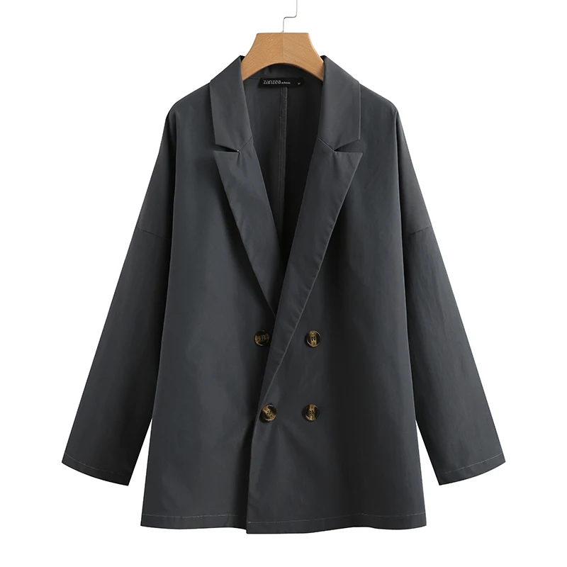

2021 Autumn Elegant Office Blazer ZANZEA Causal Solid Thin Coat Women Long Sleeve Jackets Suit Blazer Female Outwear Plus Size