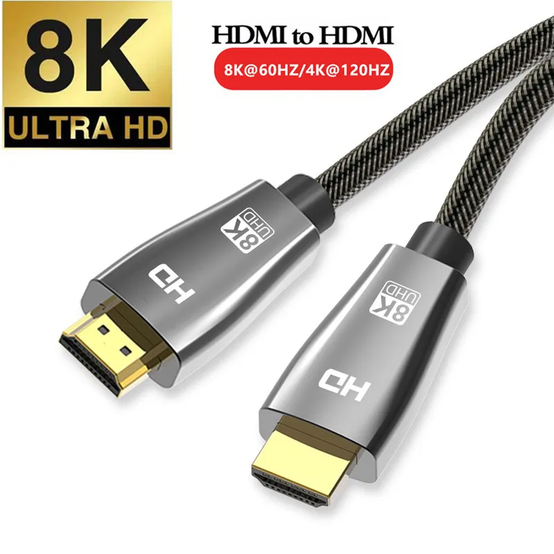 

HDMI 2.1 Cable 8K 60Hz 4K 120Hz 48Gbps ARC MOSHOU HDR Video Cord for Amplifie TV Box PS4 PS5 RTX3080 NS Projector HDMI Splitter