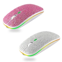 wireless bluetooth mouse 2 4ghz optical dual mode office pc mouse rechargeable ergonomic gaming mice pink silent computer mause