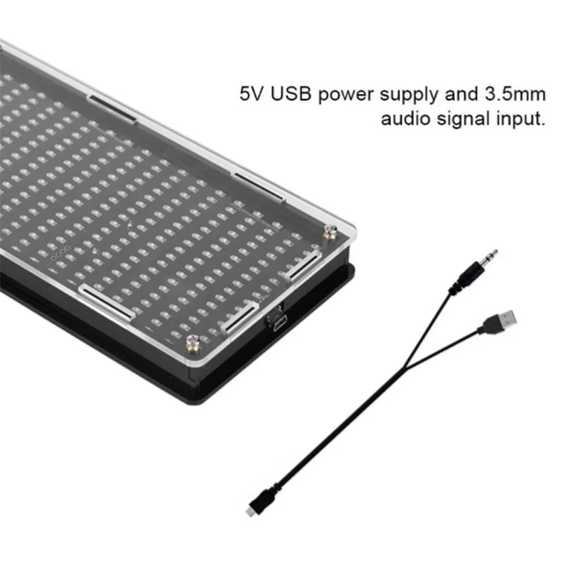 DIY 384 LED Digital Audio Music Spectrum Analyzer Sound Waves Display Kit Set | Инструменты