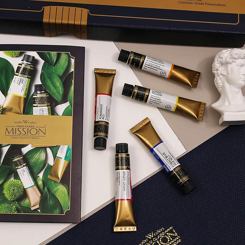 Kup Mijello Gold 24 Kolory Akwarela Wysoka Koncentracja Naturalny Pigment Akwarela Profesjonalne Farby Malarskie