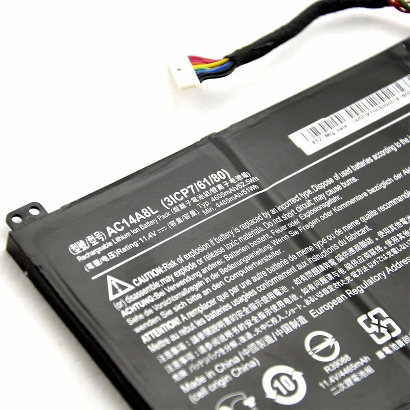 

AC14A8L Real Laptop Battery For Acer Aspire VN7-571 VN7-571G VN7-591 VN7-591G VN7-791G KT.0030G.001 11.4V
