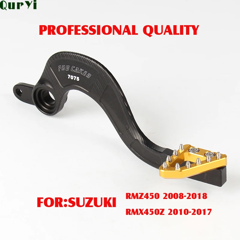 Rear Brake Pedal Lever w/ Brake Clevis For Suzuki RMZ450 RM-Z RMZ 450 2008-2018 RMX450Z RMX 450Z 2010- 2013 2014 2015 2016 2017