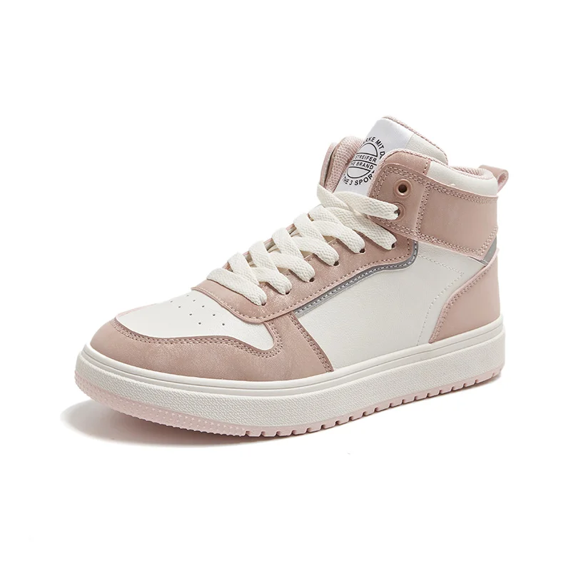 

Women Sneakers Fashion High Top Shoes 2021 New Women Vulcanized Shoes Casual Sneaker Spring Female Flats Basket Femme