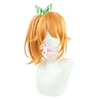 Термостойкий синтетический волос Hololive Hanamaru Hareru Vtuber Youtuber, для косплея, для конского хвоста, для Хэллоуина, карнавала + шапочка для бесплатного парика
