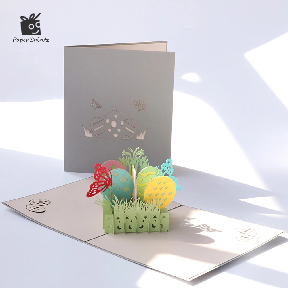 

3D Pop-Up Cards Butterfly Happy Birthday Card Anniversary Gifts Postcard Thanksgiving Eggs Christmas Greeting Cards Gifts