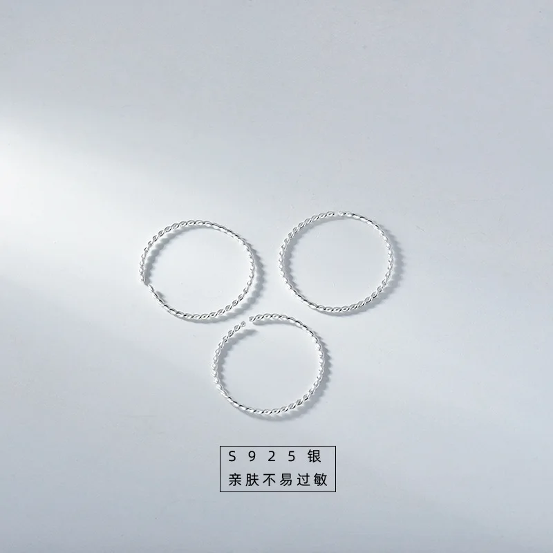 

925 silver thread ring opening adjustment women's ring luxury ring girl Sterling Silver Ring holiday gift jewelry