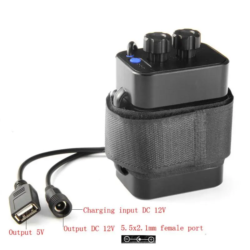 12V чехол для аккумуляторной батареи 2/4/6x18650 перезаряжаемая литий ионная батарея