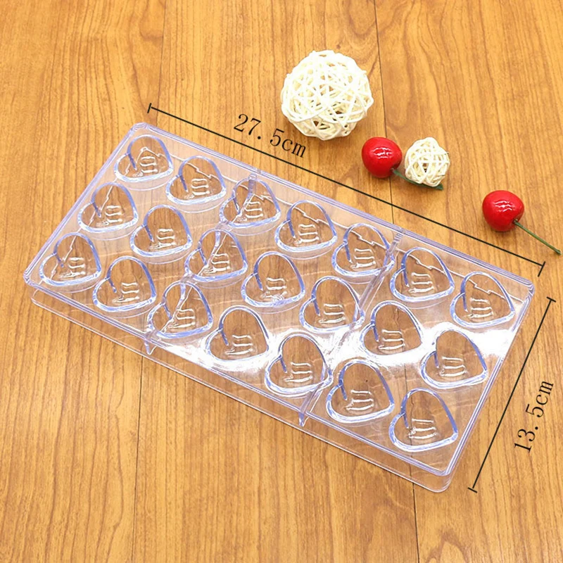 

Transparent Plastic Acrylic Mold Chocolate Maker Polycarbonate Love die mould