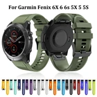 Сменный ремешок для часов Garmin Fenix 5X, 5, 2021 Plus, 3, 3HR, 6, 6S, 6X Pro, мягкий браслет для часов, 5S