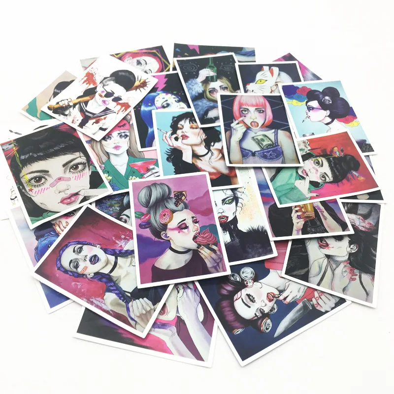 25 шт яростные мотоциклетные сексуальные наклейки для девушек s бутылки воды