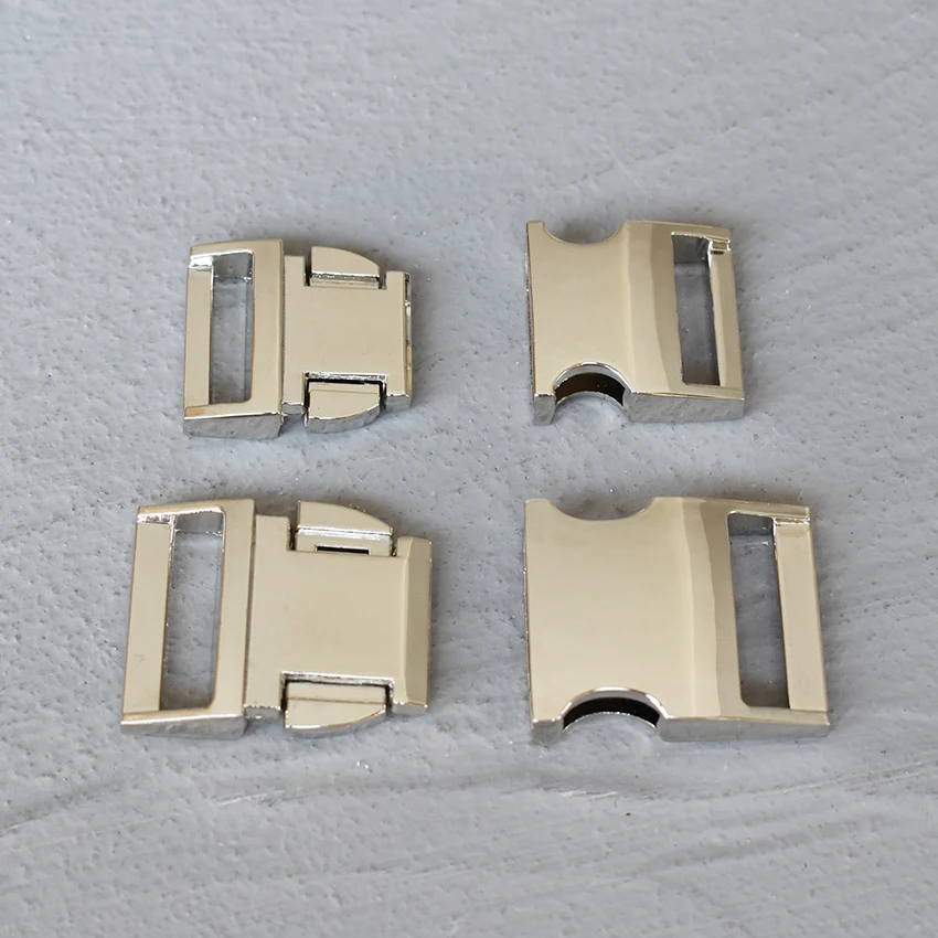 

LOGO 20 Pcs 20/25mm LaLaser Engraving Side Release Curved Metal Buckle for Bag DIY Paracord Buckles For Bracelet LOGO-QCK