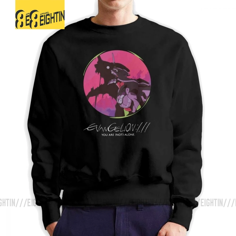 01 Evangelion Мужская Толстовка Новинка хлопковая толстовка с круглым вырезом пуловер Мужской