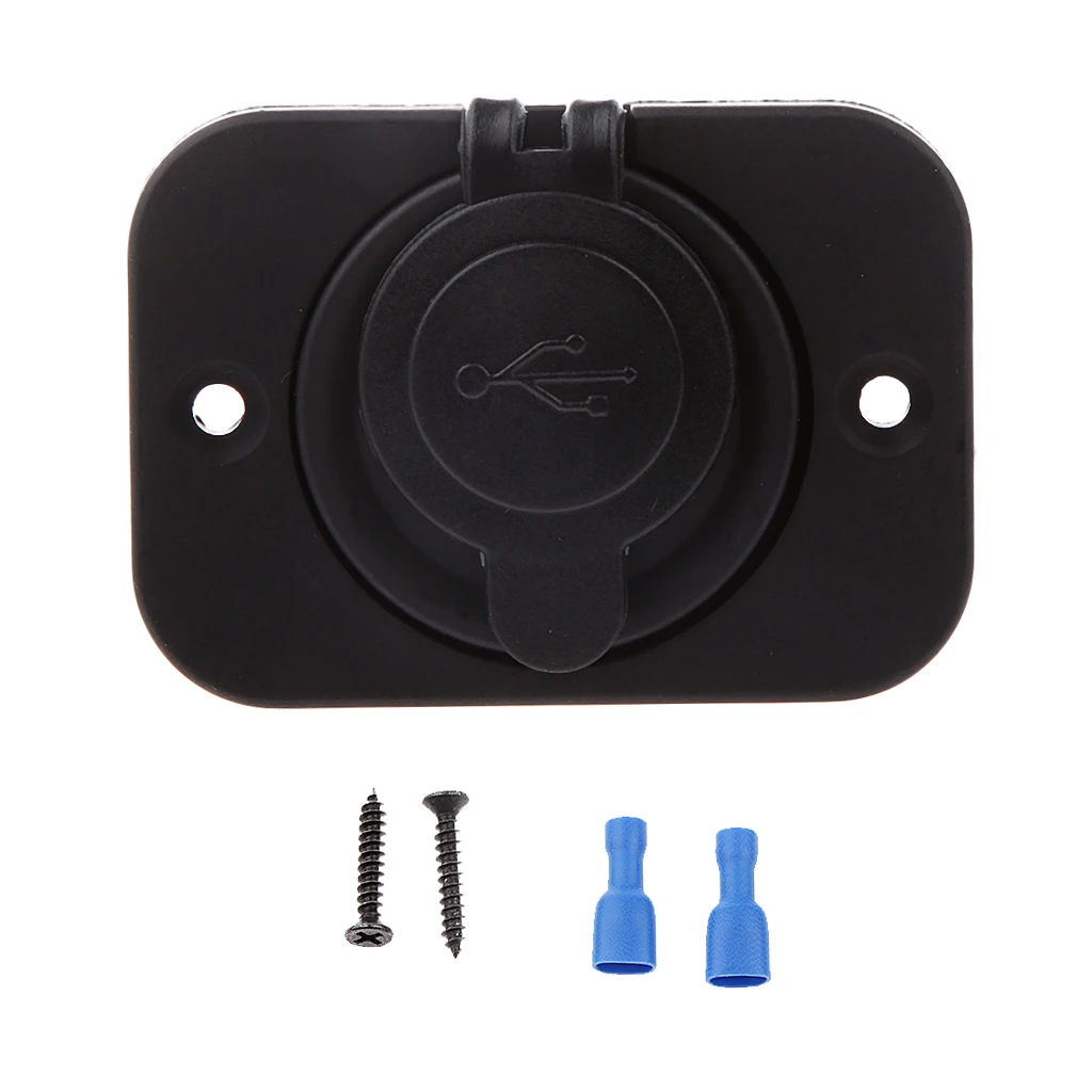 Автомобильный мотоцикл 2 порта USB 2.1A &amp 1A розетка зарядное устройство комплект |