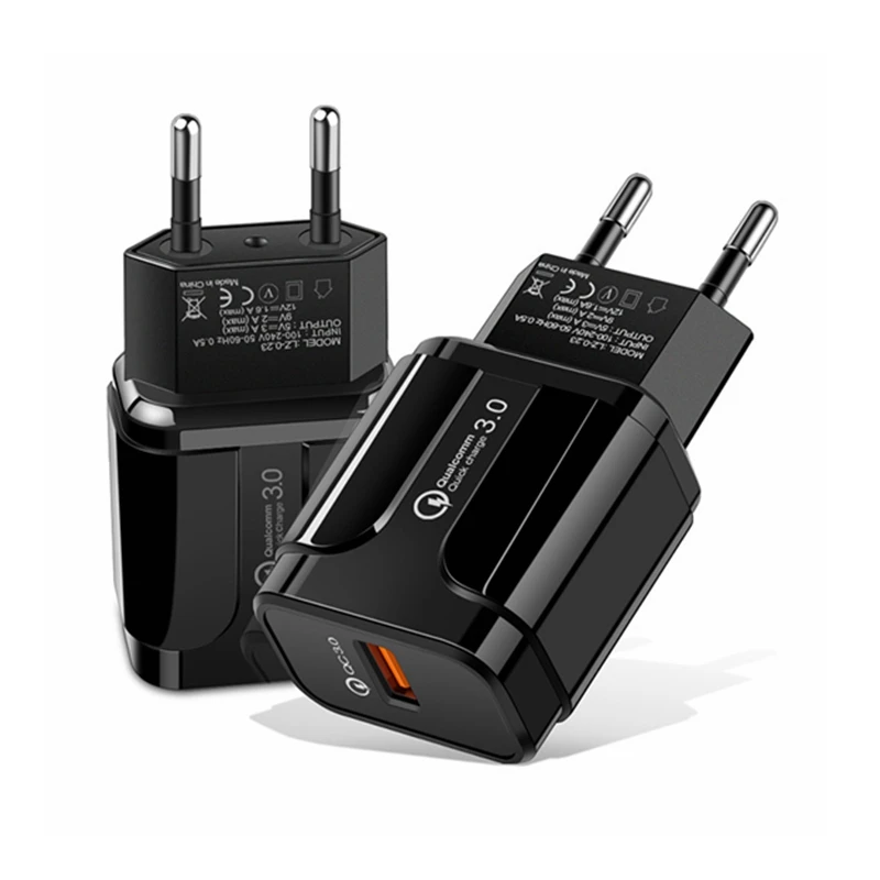 ROROBICO 3A Быстрая зарядка 3 0 USB зарядное устройство EU адаптер для Android IOS мобильный