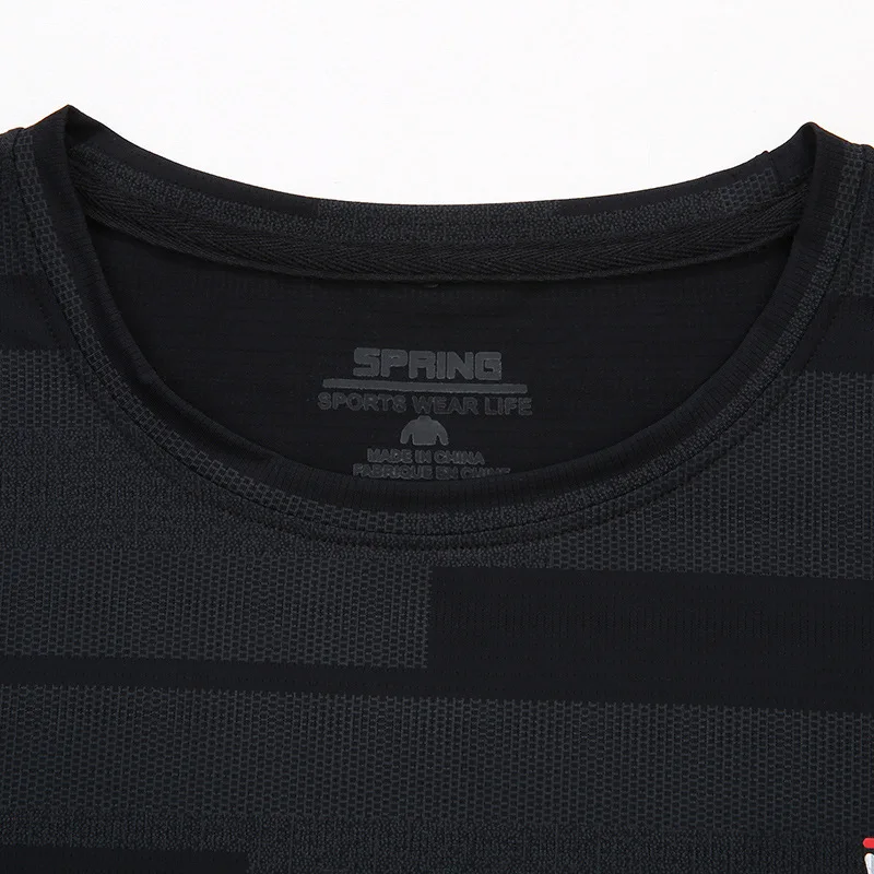 

Summer men's sports quick dry short sleeve T-shirt fat plus size breathable half sleeve loose T-shirt