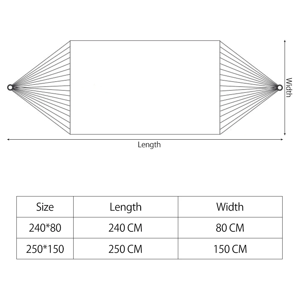 

Single/Double Hammock Portable Travel Camping Hanging Canvas Hammock Stripe Hang Bed Canvas Swing Hammocks Outdoor Furniture